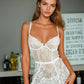Eyelash Lace Garter Chemise