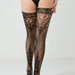 Patterned Net Thigh High Stockings