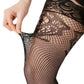Patterned Net Thigh High Stockings