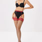 Contrast Net Garter Stockings