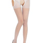 Sheer Crotchless Pantyhose with Open Sides