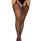Black Fishnet Garter Pantyhose