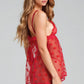 Floating Heart Mesh Babydoll
