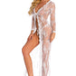 Long Lace Babydoll Robe