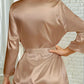 Plus Size Classic Satin Robe