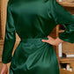Plus Size Classic Satin Robe