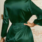 Plus Size Classic Satin Robe