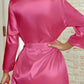 Plus Size Classic Satin Robe