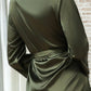 Plus Size Classic Satin Robe