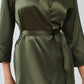 Plus Size Classic Satin Robe