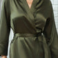Plus Size Classic Satin Robe