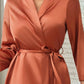 Plus Size Classic Satin Robe