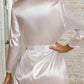 Plus Size Classic Satin Robe