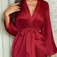 Plus Size Classic Satin Robe