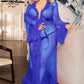 Plus Size Deluxe Marabou Trim Robe