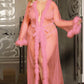 Plus Size Deluxe Marabou Trim Robe