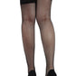 Plus Size Basic Net Stockings with Lace