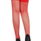 Plus Size Basic Net Stockings with Lace