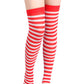 Thigh High Stockings with Stripes