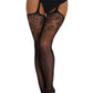 Jacquard Garter Pantyhose