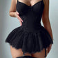 Lace Skirted Babydoll Set