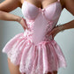 Lace Skirted Babydoll Set