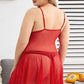 Mesh and Lace Pom Pom Babydoll