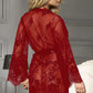 Short Eyelash Lace Robe
