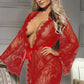 Short Eyelash Lace Robe