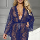 Short Eyelash Lace Robe