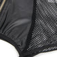 Pleather Deep V Halter Chemise
