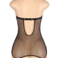 Pleather Deep V Halter Chemise