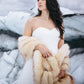 Champagne Faux Fur Shawl (Lilian Cha03)