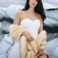 Champagne Faux Fur Shawl (Lilian Cha03)