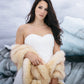 Champagne Faux Fur Shawl (Lilian Cha03)