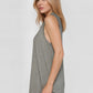 Trophy Yoga relaxed fit tank top, made in USA, front view in soft neutral fabric