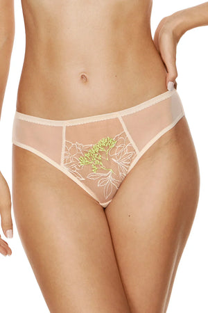 Gorteks Soleil Sheer Mesh Embroidered Bikini Panty-0
