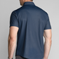 Short Sleeve Button Down Polo Dot // Navy
