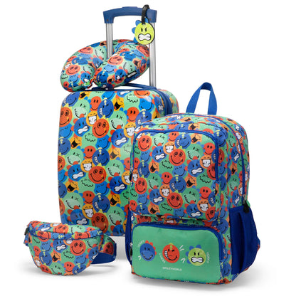 Kids Adventure 18" 5-Piece Carry-on Suitcase Set-6