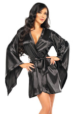 Beauty Night Samira Satin Kimono-Style Robe-5