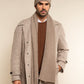Napoli (brown) - Italian 100% cashmere ribbed scarf (unisex)