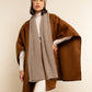 Napoli (brown) - Italian 100% cashmere ribbed scarf (unisex)