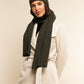 Napoli (dark green) - Italian 100% cashmere ribbed scarf (unisex)