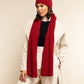 Napoli (red) - Italian 100% cashmere ribbed scarf (unisex)