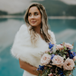 Ivory / White Fur Plus Size Bride (Lilian Ivy03)