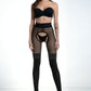 Amour Secretary Open Crotch Pantyhose 30/60 DEN Black