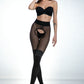 Amour Secretary Open Crotch Pantyhose 30/60 DEN Black