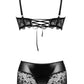 Beauty Night Charm Semi-Sheer Bra & Lace Shorts Set-4