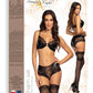 Beauty Night Charm Semi-Sheer Bra & Lace Shorts Set