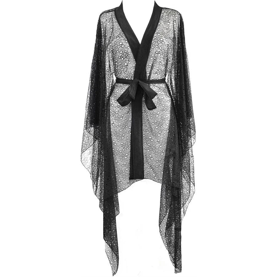 Axami Black Panther Sheer Lace Robe-2